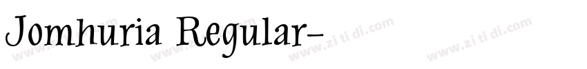 Jomhuria Regular字体转换